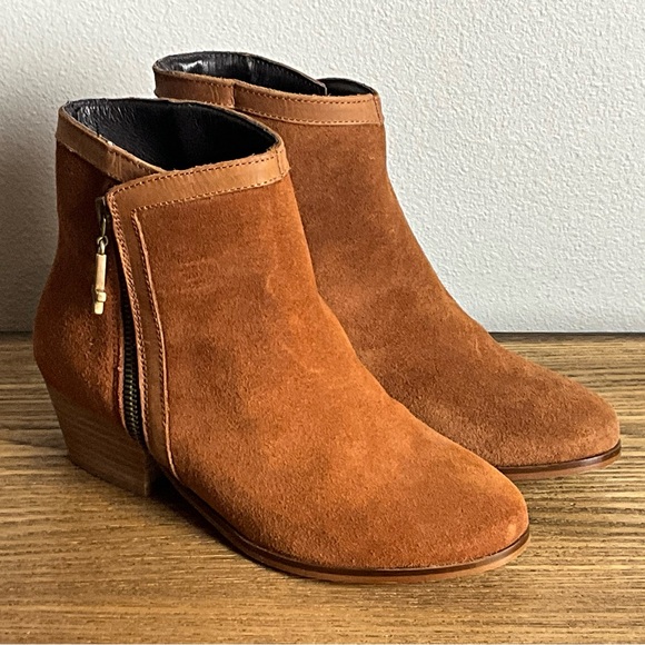 Miista Brandy Tan Suede Leather Ankle Boot - Picture 2 of 7